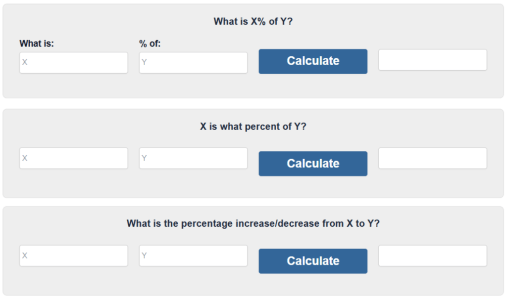 Percentage Calculator