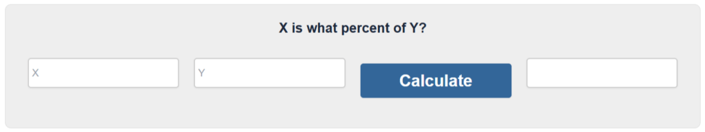 X is what percent of Y?